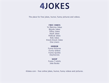 Tablet Screenshot of 4jokes.com